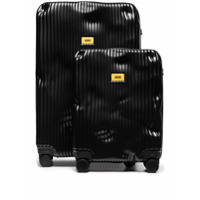 Crash Baggage Mala de rodinhas preta com listras - Preto