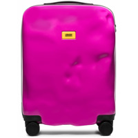 Crash Baggage Mala Icon rosa com rodas na base