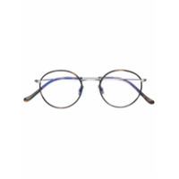 Cutler & Gross Armação de óculos arredondada - Metálico