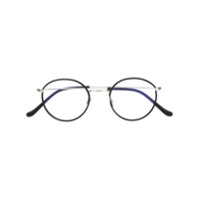 Cutler & Gross Armação de óculos redonda - Preto