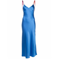 Dannijo Slip dress com amarração nas alças - Azul