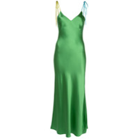 Dannijo Slip dress com amarração nas alças - Verde
