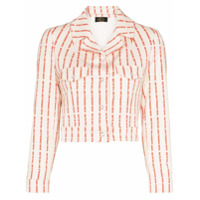 De La Vali Jaqueta Even Cowgirls com listras - Branco