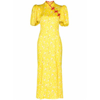 De La Vali Vestido com estampa floral Bluebell - Amarelo