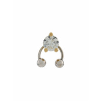 Delfina Delettrez 18kt yellow and white gold Two In One diamond earring - Dourado