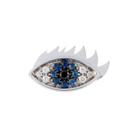 Delfina Delettrez Brinco único de ouro 18k com diamantes e safiras - Azul