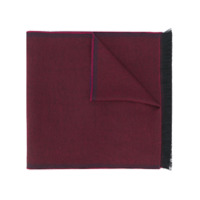 Dell'oglio Cachecol Selva com barra contrastante - Vermelho