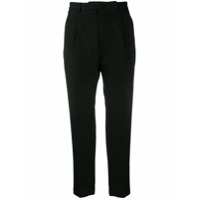 Dell'oglio Calça de alfaiataria cropped - Preto