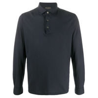 Dell'oglio Camisa polo com mangas longas - Azul