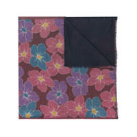 Dell'oglio Echarpe com estampa floral - Vermelho
