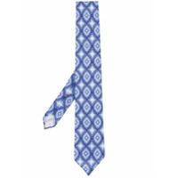 Dell'oglio Gravata com estampa geométrica - Azul