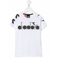 Diadora Junior Camiseta com estampa de logo - Branco