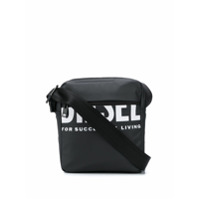 Diesel Bolsa carteiro com estampa de logo - Preto