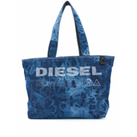 Diesel Bolsa tote com estampa tie-dye Not A Toy - Azul