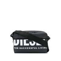 Diesel Bolsa transversal com estampa de logo - Preto