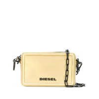 Diesel Bolsa transversal com logo - Dourado