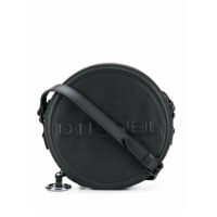 Diesel Bolsa transversal com logo gravado - Preto