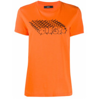 Diesel Camiseta com estampa de logo - Laranja