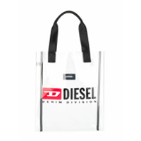 Diesel Kids Bolsa tote com estampa de logo - Preto