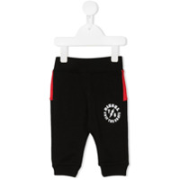 Diesel Kids Calça esportiva com recortes contrastantes - Preto