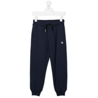 Diesel Kids Calça esportiva de lã com patch de logo - Azul