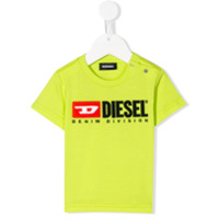 Diesel Kids Camiseta com estampa de logo - Amarelo