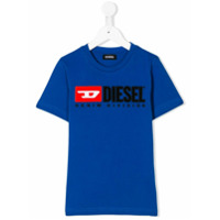 Diesel Kids Camiseta com estampa de logo - Azul
