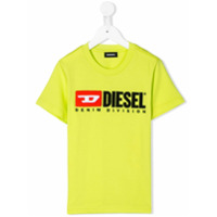 Diesel Kids Camiseta com estampa de logo - Verde
