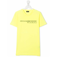 Diesel Kids Camiseta mangas curtas com estampa de logo - Amarelo