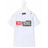 Diesel Kids Camiseta mangas curtas com estampa de logo - Branco