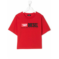Diesel Kids Camiseta mangas curtas com logo - Vermelho