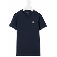 Diesel Kids Camiseta mangas curtas com patch de logo - Azul