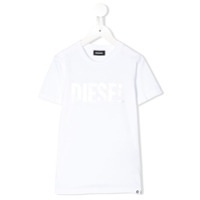 Diesel Kids Camiseta Tsilywh de algodão com estampa - Branco
