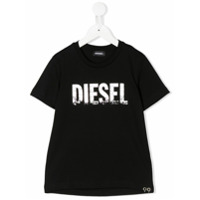 Diesel Kids Camiseta Tsilywh de algodão com estampa - Preto