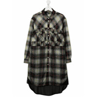 Diesel Kids Chemise com estampa xadrez - Preto