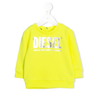 Diesel Kids Moletom com estampa de logo - Amarelo