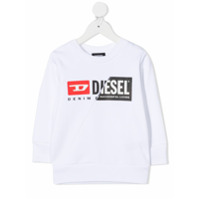 Diesel Kids Suéter com estampa de logo - Branco