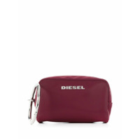 Diesel Necessaire com estampa de logo - Roxo