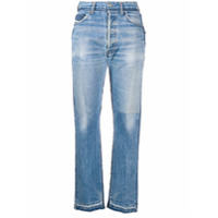 Diesel Red Tag Calça jeans reta com patchwork - Azul
