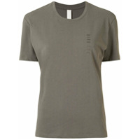 Dion Lee Camiseta de algodão com logo bordado - Verde