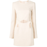 Dion Lee Vestido com detalhe de recortes vazados - Neutro