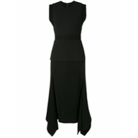 Dion Lee Vestido drapeado com cinto - Preto