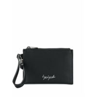 Discord Yohji Yamamoto Carteira com estampa de logo - Preto