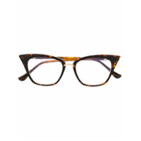 Dita Eyewear Armação de óculos gatinho - Marrom