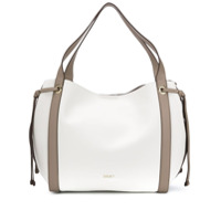 DKNY Bolsa tote Lopez grande de couro - Neutro