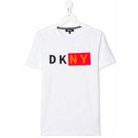 Dkny Kids Camiseta com estampa de logo - Branco
