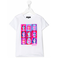 Dkny Kids Camiseta com estampa de logo gráfico - Branco