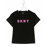 Dkny Kids Camiseta com estampa de logo - Preto