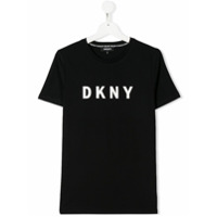 Dkny Kids Camiseta com estampa de logo - Preto