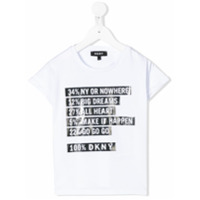 Dkny Kids Camiseta com estampa gráfica - Branco